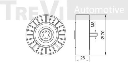 Фото TA1743 Ролик TREVI AUTOMOTIVE {forloop.counter}}