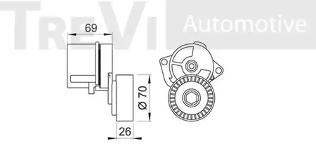 Фото TA1205 Натяжная планка TREVI AUTOMOTIVE {forloop.counter}}