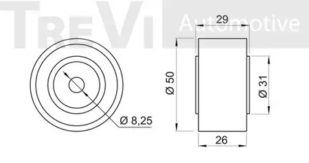 Фото TA1613 Ролик TREVI AUTOMOTIVE {forloop.counter}}