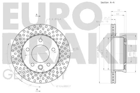 Фото 58152033107 Тормозной диск EUROBRAKE {forloop.counter}}