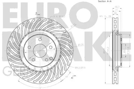 Фото 58152033114 Тормозной диск EUROBRAKE {forloop.counter}}