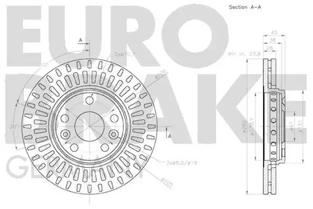 Фото 58152033122 Тормозной диск EUROBRAKE {forloop.counter}}