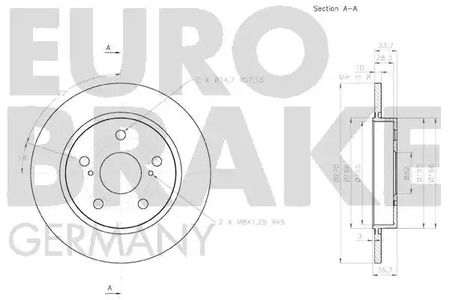 Фото 58152045123 Тормозной диск EUROBRAKE {forloop.counter}}