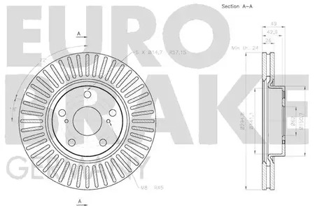 Фото 58152045125 Тормозной диск EUROBRAKE {forloop.counter}}