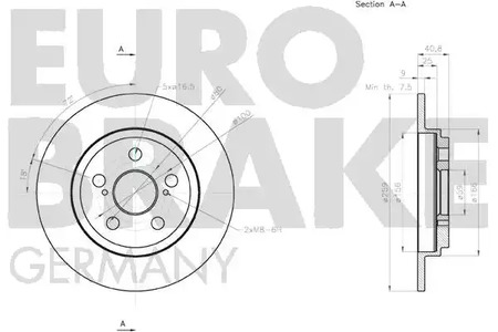 Фото 58152045133 Тормозной диск EUROBRAKE {forloop.counter}}