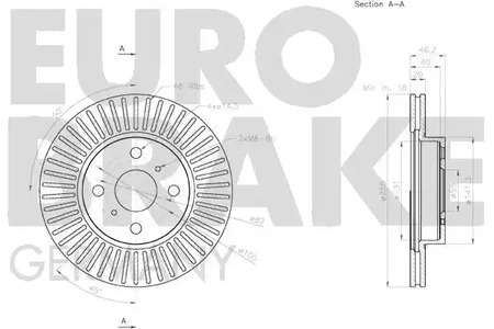 Фото 58152045134 Тормозной диск EUROBRAKE {forloop.counter}}