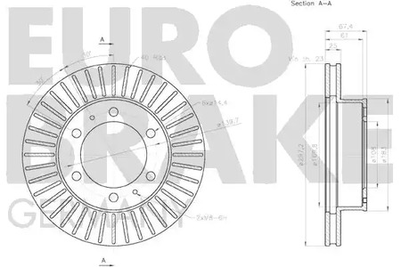 Фото 58152045140 Тормозной диск EUROBRAKE {forloop.counter}}