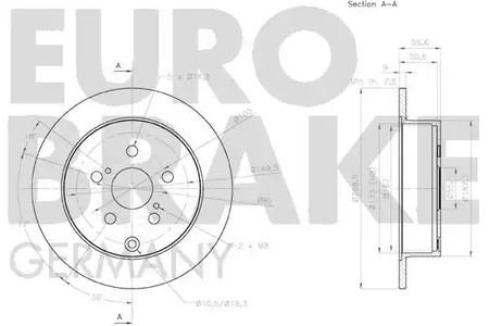 Фото 58152045156 Тормозной диск EUROBRAKE {forloop.counter}}