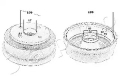 Фото 56814 Тормозный барабан JAPKO {forloop.counter}}