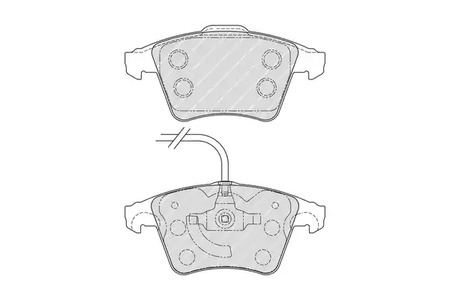Фото FVR1642 Комплект тормозных колодок Ferodo {forloop.counter}}