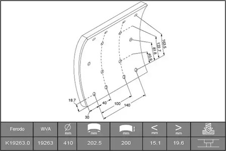 Фото K192630F3656 Комплект колодки тормозной накладки FERODO {forloop.counter}}