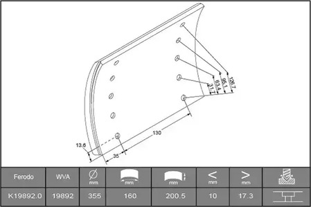 Фото K198920TG Комплект колодки тормозной накладки Ferodo {forloop.counter}}