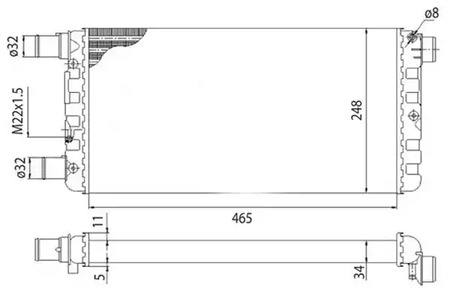 Фото 350213103003 Теплообменник MAGNETI MARELLI {forloop.counter}}