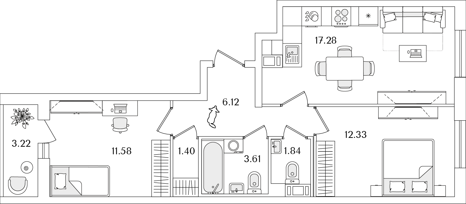 Купить 3 Комнатную Квартиру Красносельский Район