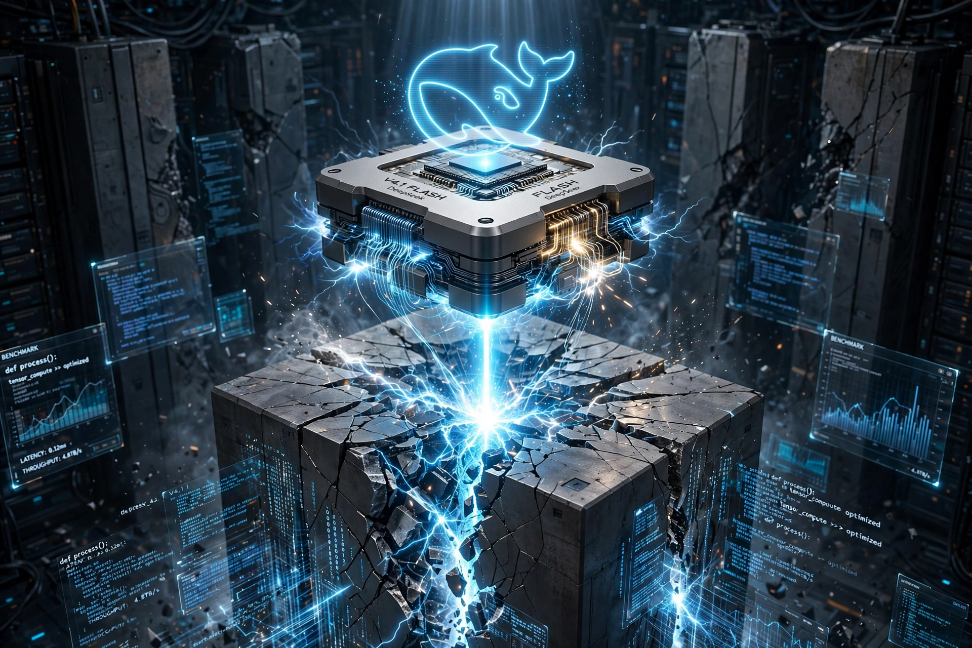 DeepSeek выпустила открытую нейросеть V4.1 Flash, превзошедшую собственный флагман по производительности и экономичности.