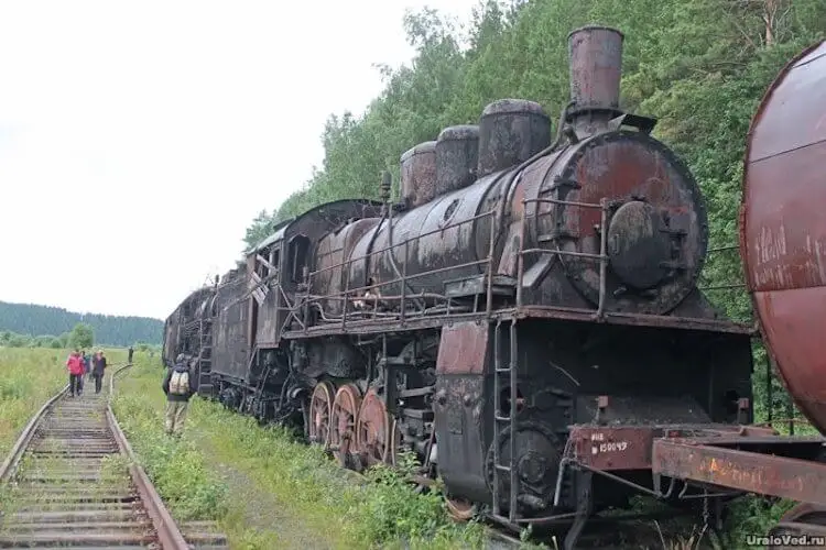 Паровозы под открытым небом в Пермском крае