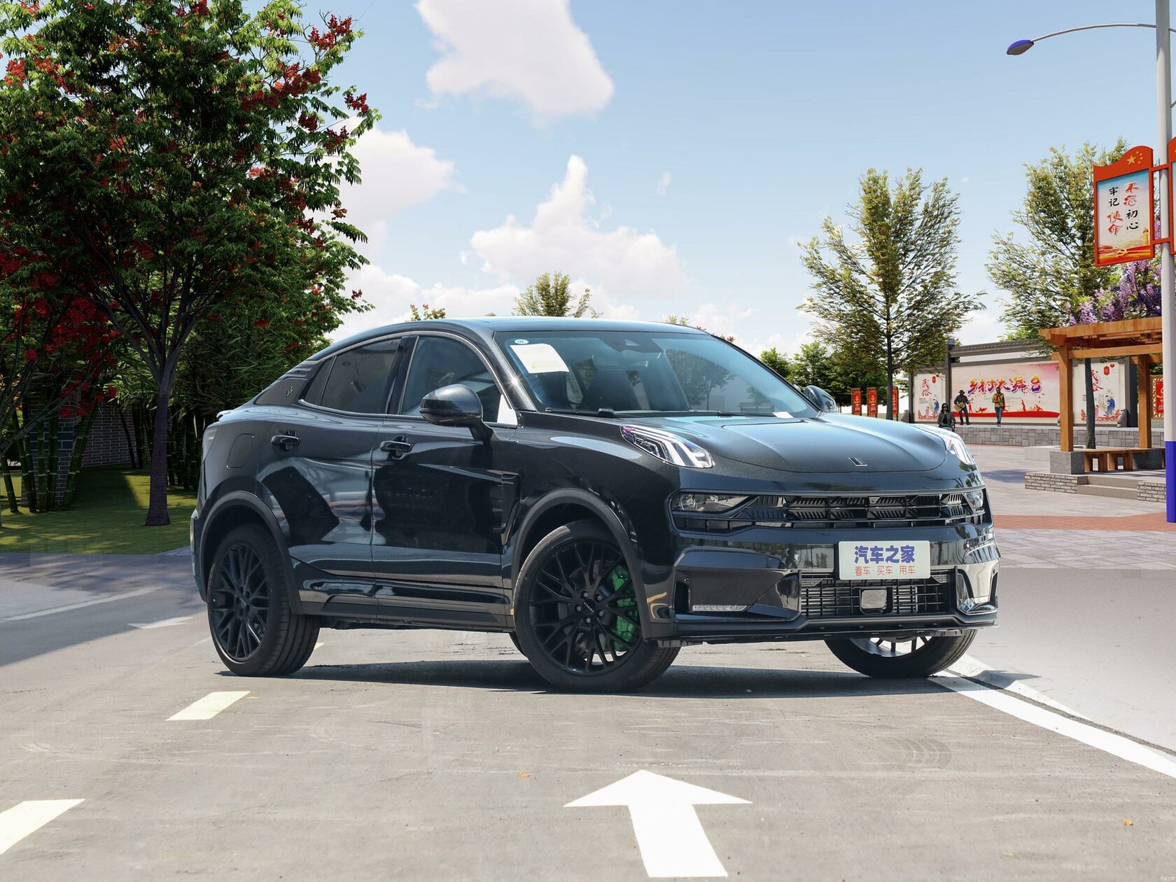 Салон Lynk & Co 05 в комплектации с цифровой панелью