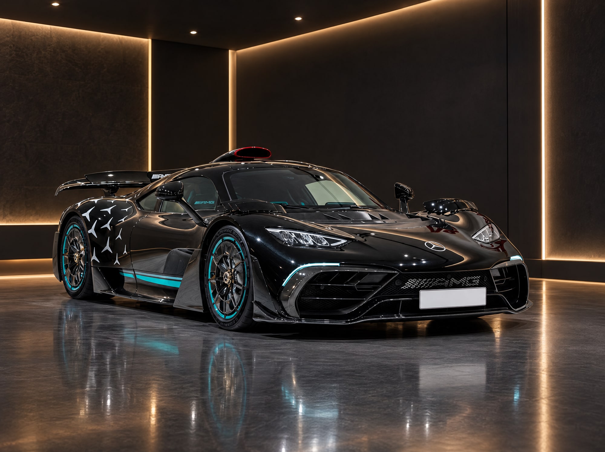 Mercedes-AMG ONE — цвет Black, Special Paintwork Z01, пробег 75 км