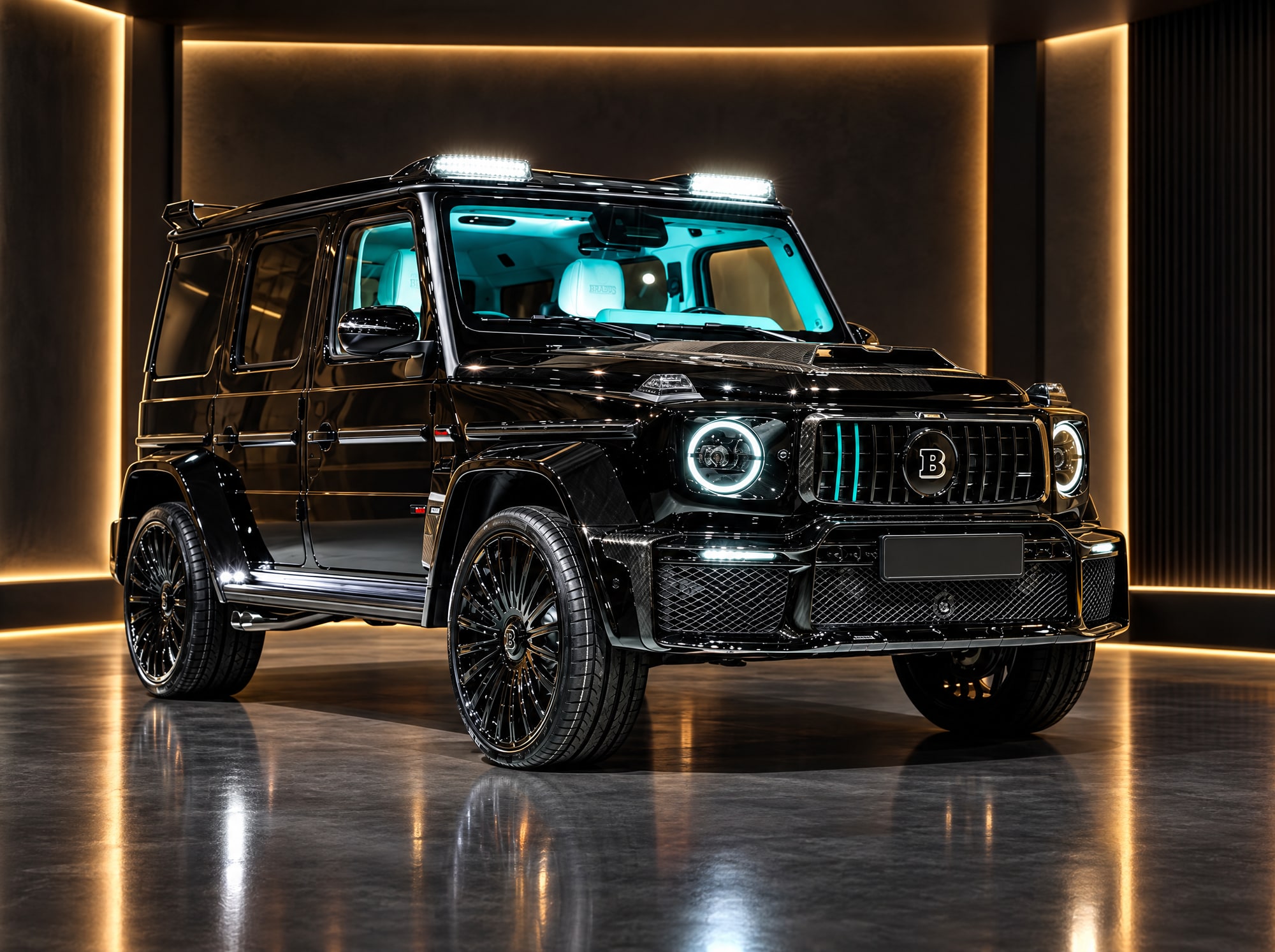 Mercedes-AMG G63 Brabus 800 — 799 л.с., широкие арки и фирменная решётка радиатора Brabus вместо трёхлучевой звезды