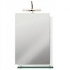 Зеркало ESTELLA с полочкой и металлическим светильником белое Cersanit