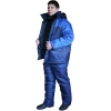 Костюм "Балтика" утепленный: куртка длинная, полукомбинезон темно-синий с васильковым ( размер 96-100, рост 182-188)