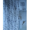 Штора для ванной ZALEL Links 180х200см черно-белая