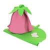 Набор из 2пр Банные штучки-41125 (шапка Дюймовочка, коврик зеленый лист) войлок