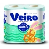 Бумага туалетная Linia Veiro Classic 2-х слойная (4шт) голубая