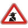 Знак самоклеющийся наружный "ДАМА ЗА РУЛЕМ", AutoStandart,   108805