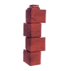 Угол наружный для фасадных панелей FineBer Природный камень (красно-коричневый)
