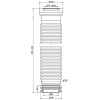Слив гофрированный для унитаза армированный Орио С-996