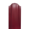 Штакетник П-образный (фигурный) 1800 мм винно-красный (RAL 3005)