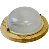 Светильник НБО 03-60-011 КАНТРИ d220 мм клен круг 60 Вт IP54