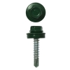 Саморезы кровельные с буром 4.8х28 мм зеленый мох RAL 6005 (300 шт)
