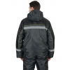 Куртка утепленная Гастарбайтер-3 т.-серая с черн. и лимон кантом с СОП размер 48-50 рост 182-188