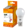Лампа светодиодная LED ECO A60 13 Вт E27 груша 3000 K теплый белый свет IEK