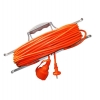 Удлинитель-шнур на рамке UNIVersal УШ-6 оранжевый (1х20 м, ПВС 2х0.75, с крышкой)