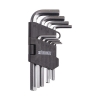 Набор ключей имбусовых короткие 9 шт CrV (1.5-10 мм) BIBER
