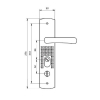 Ручка Стандарт PH-CT222-R для китайских дверей (правая)