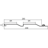 Сайдинг Grand Line Amerika (slim) D4 203х3000 мм (бежевый)