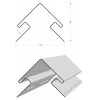 Угол наружный для сайдинга Döcke Lux 3000 мм (рябина)