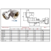 Угольник обжимной 20х3/4" с переходом на ВР Valtec VTm.352.N.002005