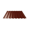 Профнастил С21 0.35 мм 1050х2000 мм шоколадно-коричневый (RAL 8017)