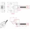 Петля дверная FT-65 фисташка