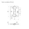 Петля накладная Металлист ПН5-60 б/п (2 шт)