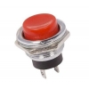 Выключатель-кнопка металл 250В 2А (2с) OFF-(ON) d16.2 красн. (RWD-306) Rexant 36-3351