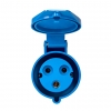Розетка силовая с крышкой 223 (32А, 2P+E, с з/к) EKF ps-223-32-220