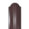 Штакетник R-образный (фигурный) 1800 мм шоколадно-коричневый (RAL 8017) НЕКОНДИЦИЯ*