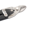 Ножницы по металлу "Piranha", 230 мм, прямой усиленный рез (Bulldog), сталь СrMo, двухкомпонентная рукоятка-ки Gross
