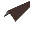 Конек прямоугольный 2000 мм шоколадно-коричневый (RAL 8017)